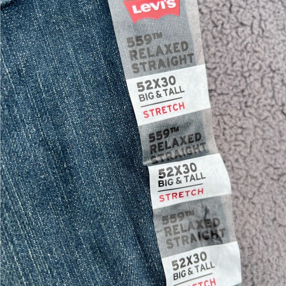 🔥 NWT Men’s Jeans 52x30 Big and Tall Levi’s stretch - Picture 4 of 4